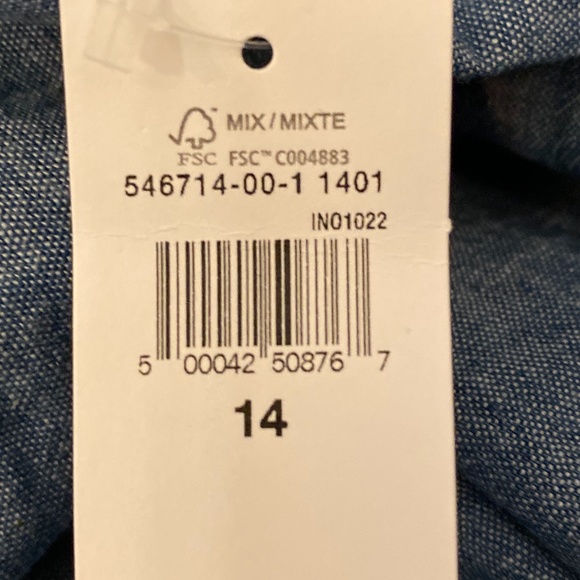 GAP wide leg chambray pants - Picture 4 of 4